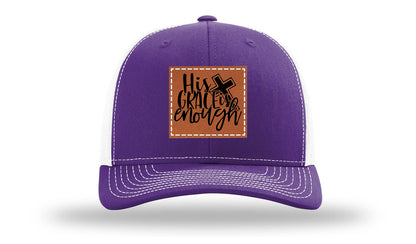 His Grace Is Enough Leather Patch Richardson 112 Hat
