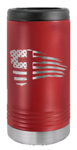 Load image into Gallery viewer, Cross Flag 2 Laser Engraved Slim Can Insulated Koosie
