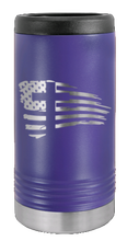 Load image into Gallery viewer, Cross Flag 2 Laser Engraved Slim Can Insulated Koosie
