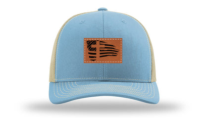 Cross Flag 2 Leather Patch Richardson 112 Hat