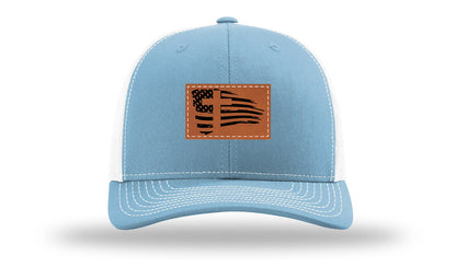 Cross Flag 2 Leather Patch Richardson 112 Hat