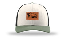 Load image into Gallery viewer, Cross Flag 2 Leather Patch Richardson 112 Hat
