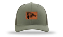Load image into Gallery viewer, Cross Flag 2 Leather Patch Richardson 112 Hat
