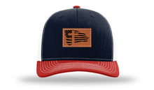 Load image into Gallery viewer, Cross Flag 2 Leather Patch Richardson 112 Hat
