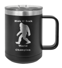 Load image into Gallery viewer, Sasquatch Hide and Seek Champion Laser Engraved Mug (Etched)
