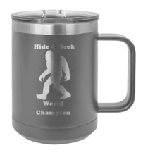 Load image into Gallery viewer, Sasquatch Hide and Seek Champion Laser Engraved Mug (Etched)
