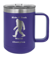 Load image into Gallery viewer, Sasquatch Hide and Seek Champion Laser Engraved Mug (Etched)
