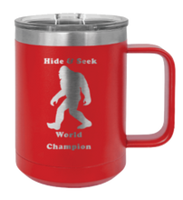 Load image into Gallery viewer, Sasquatch Hide and Seek Champion Laser Engraved Mug (Etched)
