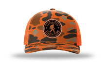Load image into Gallery viewer, Sasquatch Search Team Leather Patch Richardson 112 Duck Camo Hat

