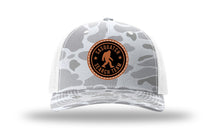 Load image into Gallery viewer, Sasquatch Search Team Leather Patch Richardson 112 Duck Camo Hat
