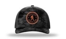 Load image into Gallery viewer, Sasquatch Search Team Leather Patch Richardson 112 Duck Camo Hat

