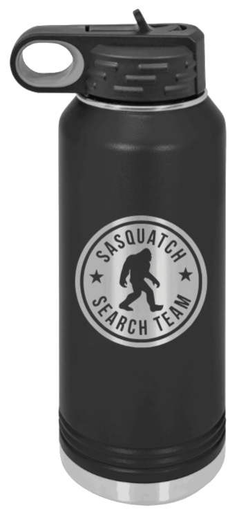 Sasquatch Search Team - 32oz Water Bottle Laser Engraved- Black