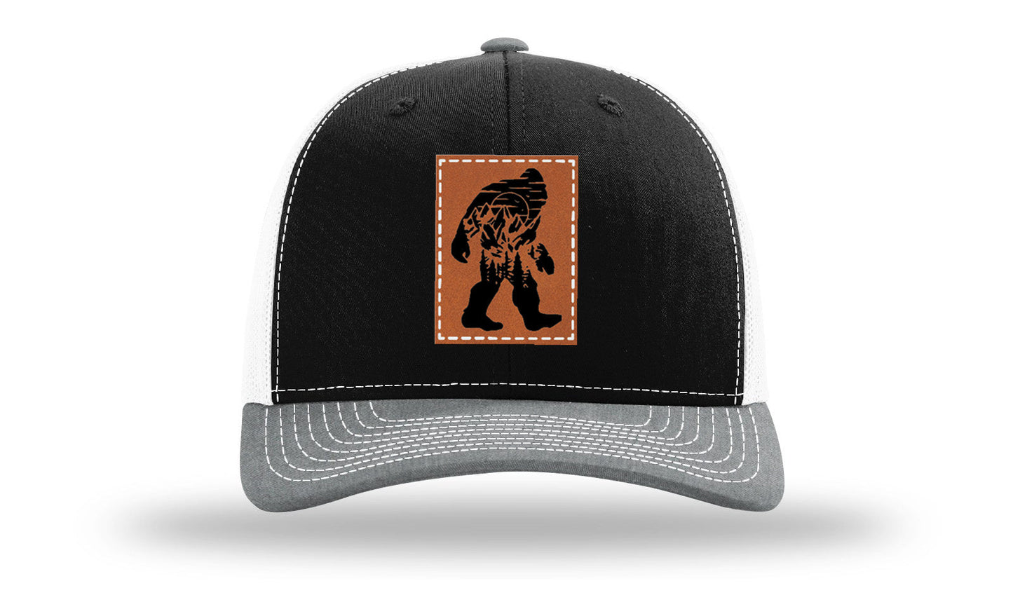 Sasquatch Leather Patch Richardson 112 Hat
