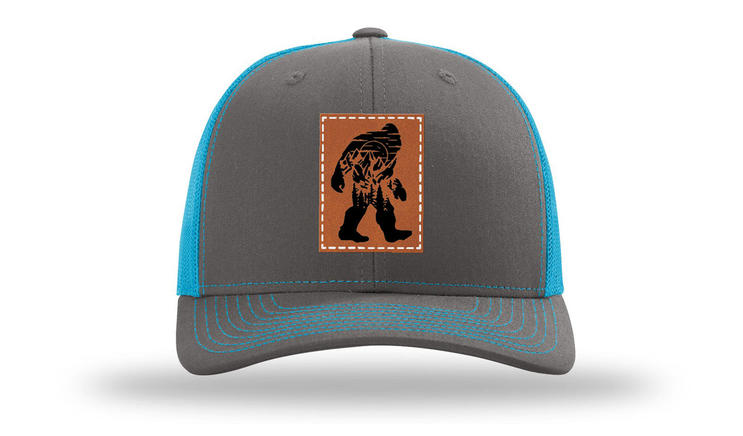 Sasquatch Leather Patch Richardson 112 Hat