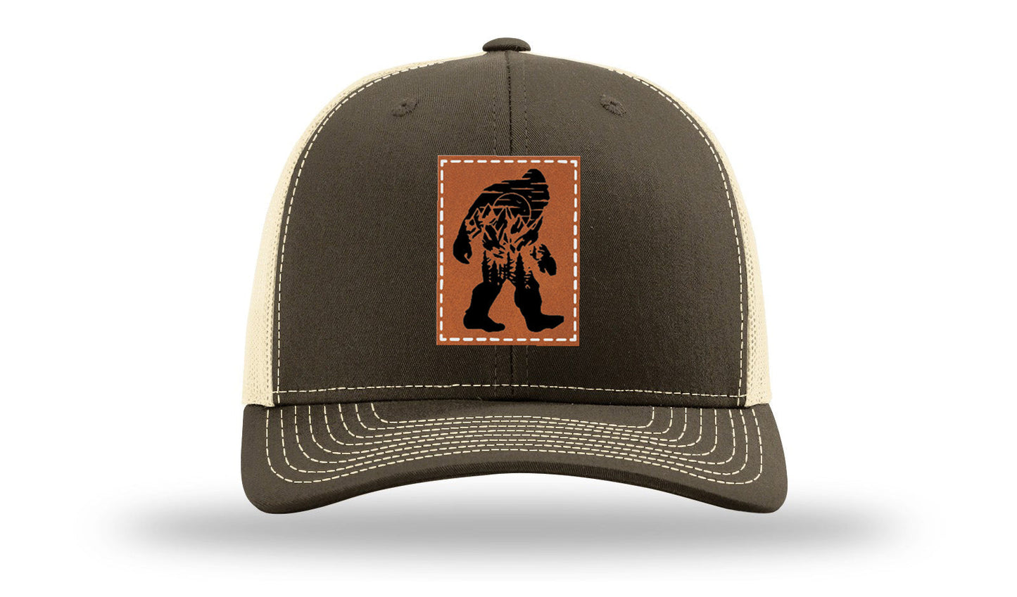 Sasquatch Leather Patch Richardson 112 Hat