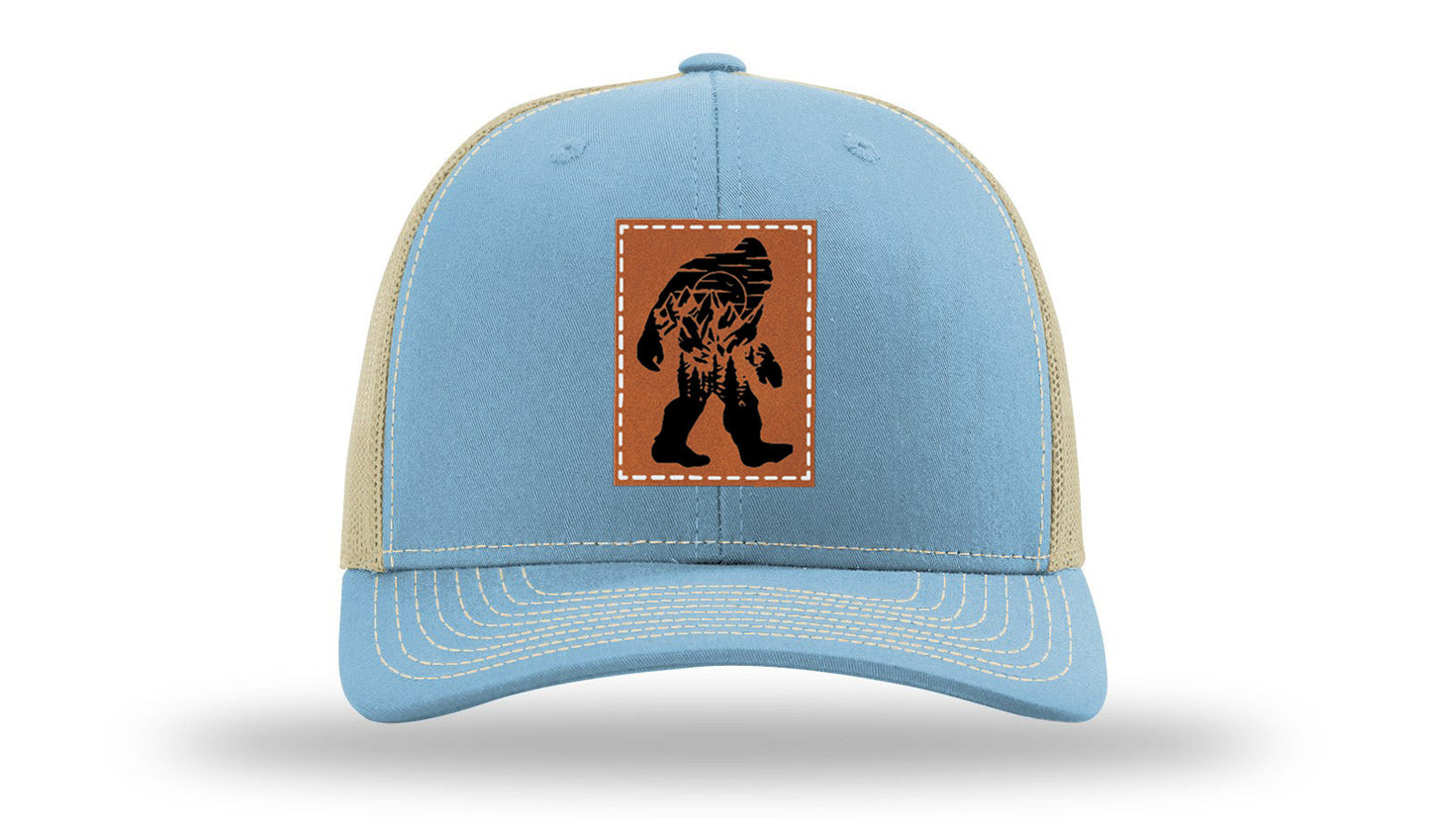 Sasquatch Leather Patch Richardson 112 Hat