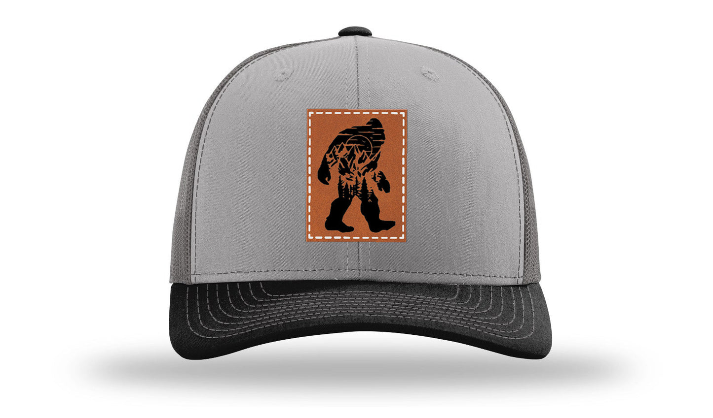 Sasquatch Leather Patch Richardson 112 Hat