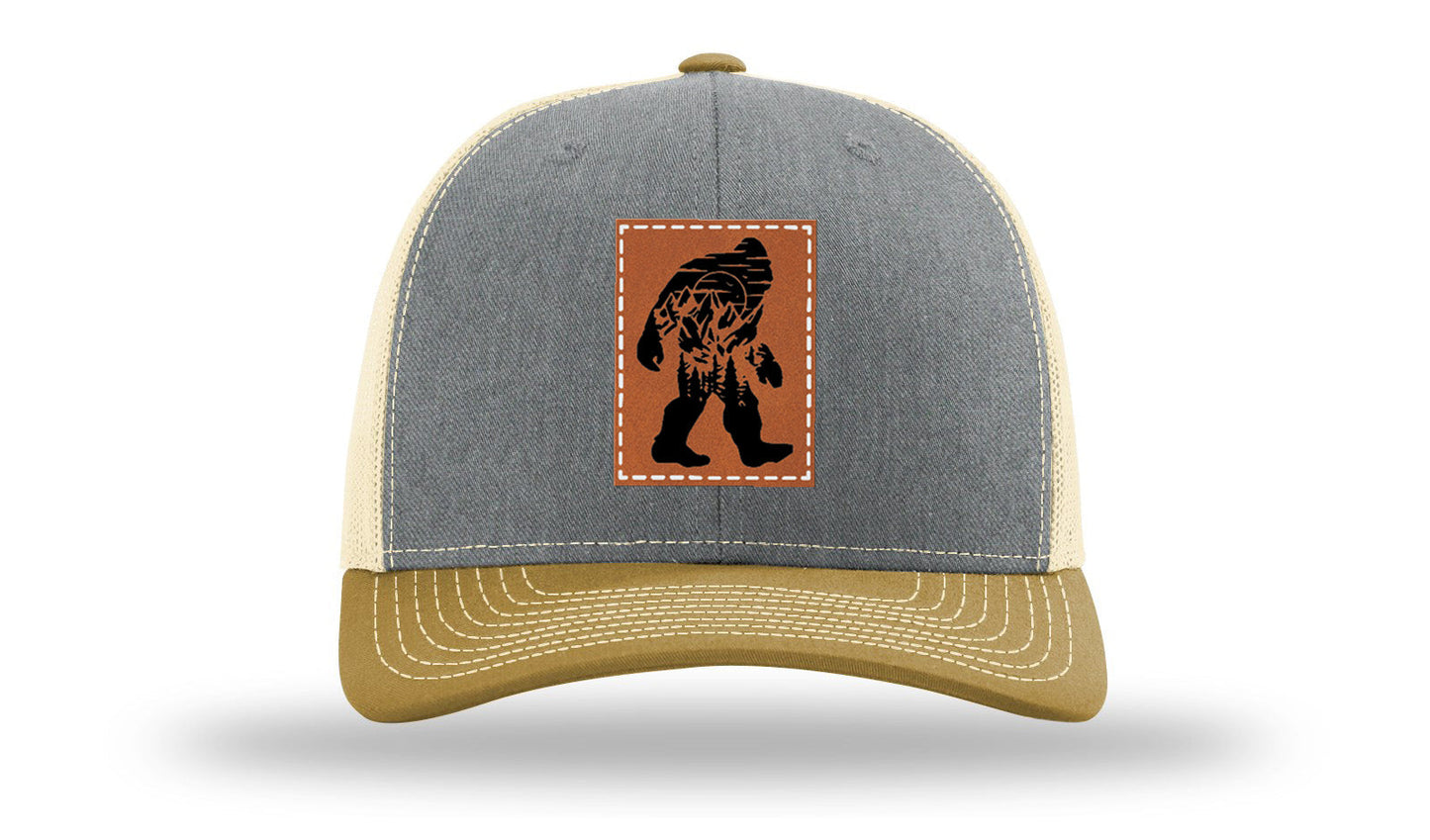 Sasquatch Leather Patch Richardson 112 Hat