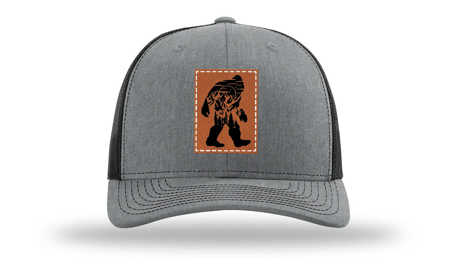 Sasquatch Leather Patch Richardson 112 Hat
