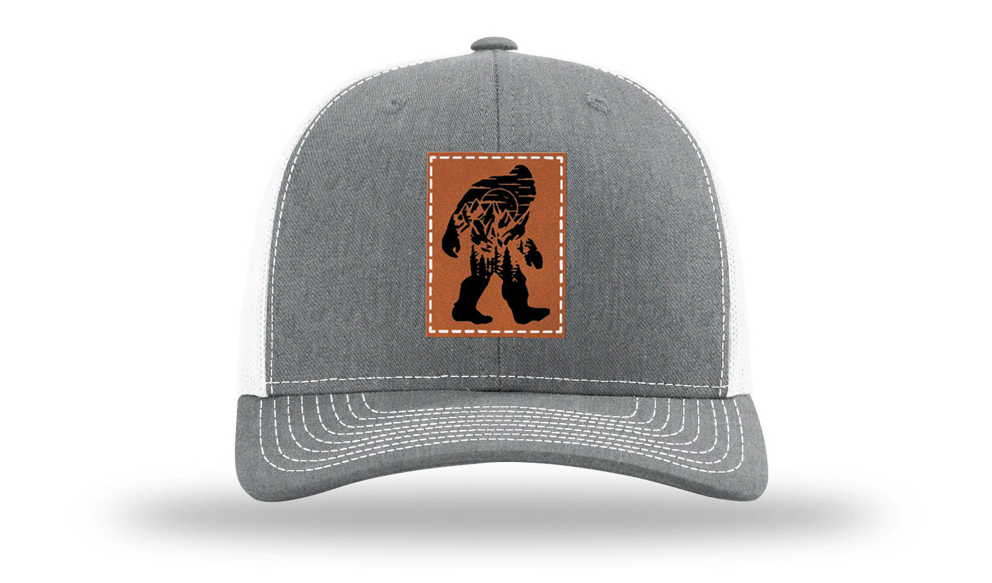 Sasquatch Leather Patch Richardson 112 Hat