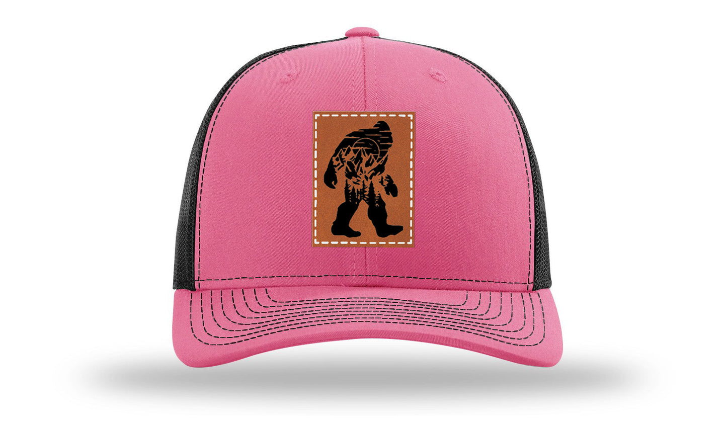 Sasquatch Leather Patch Richardson 112 Hat