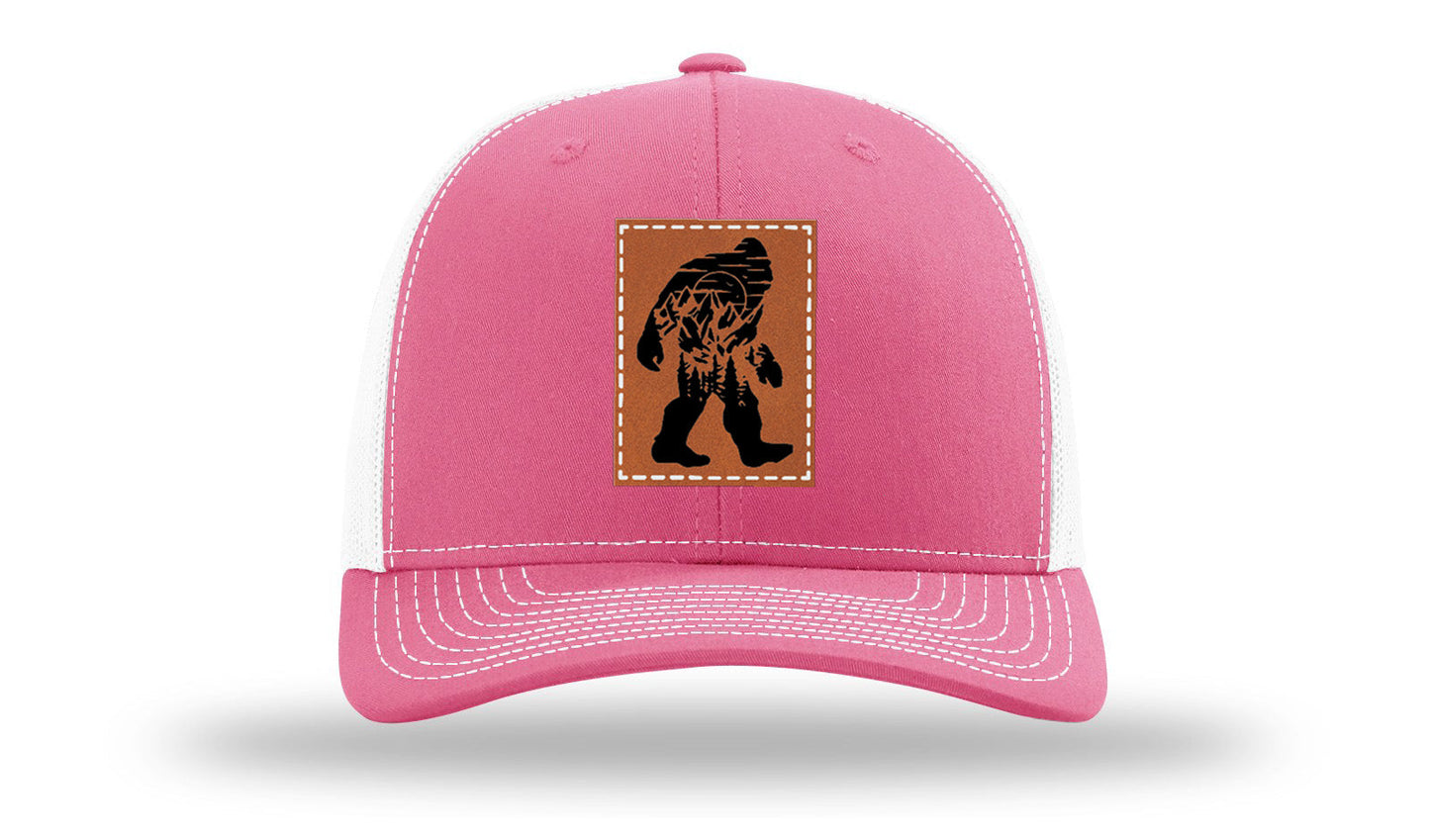 Sasquatch Leather Patch Richardson 112 Hat