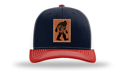 Sasquatch Leather Patch Richardson 112 Hat