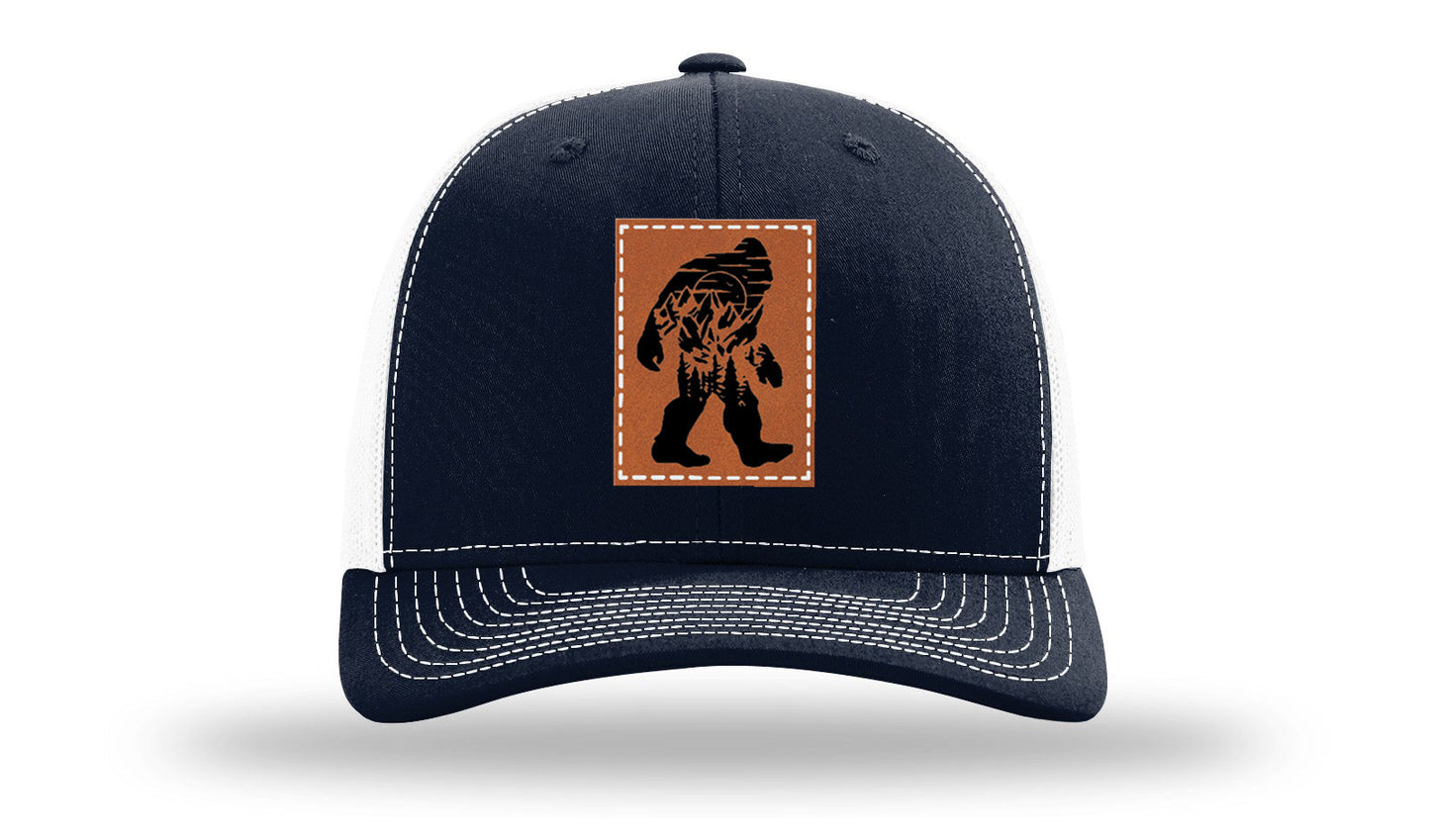 Sasquatch Leather Patch Richardson 112 Hat