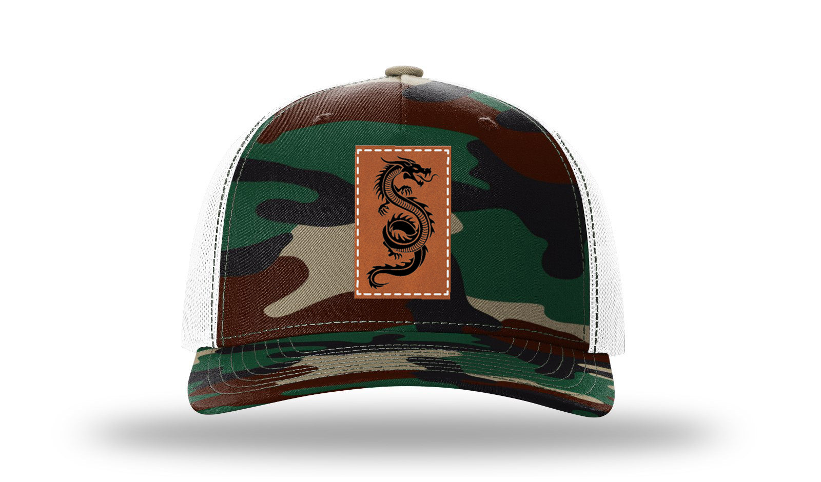 Greeen Camo / White