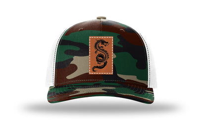 Greeen Camo / White