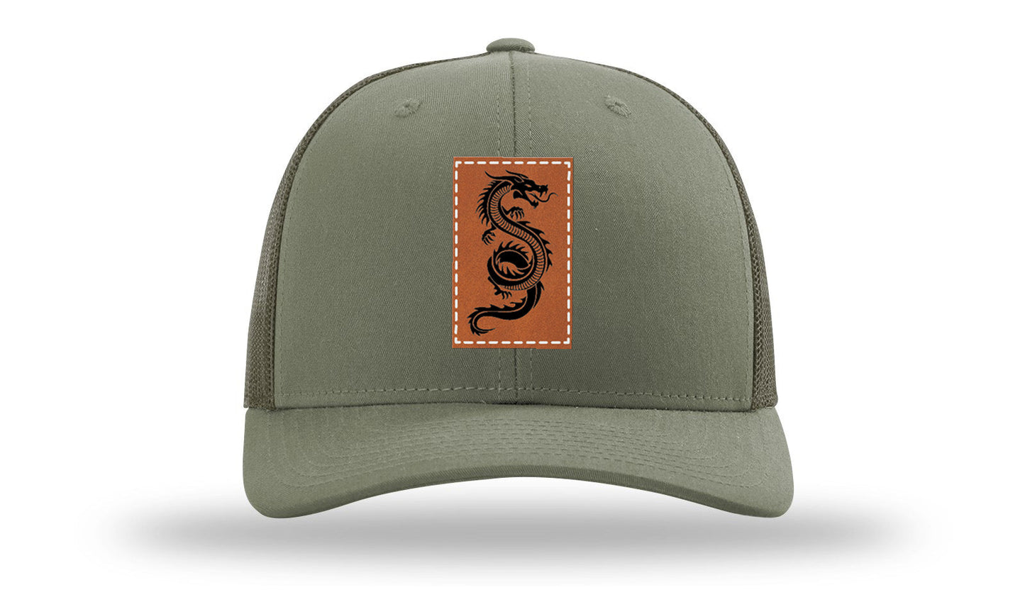 Dragon Leather Patch Richardson 112 Hat