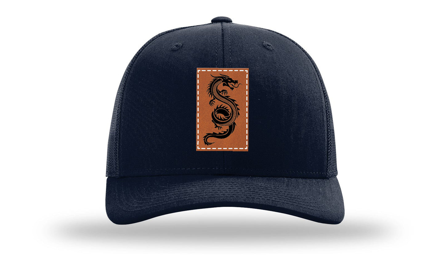 Dragon Leather Patch Richardson 112 Hat