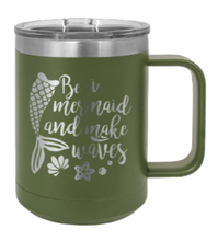 Load image into Gallery viewer, Be A Mermaid Laser Engraved Mug (Etched)
