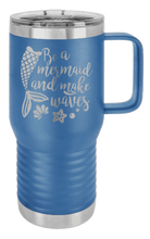 Load image into Gallery viewer, Be A Mermaid Laser Engraved Mug (Etched)
