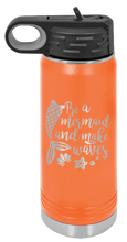 Load image into Gallery viewer, Be A Mermaid Laser Engraved Water Bottle
