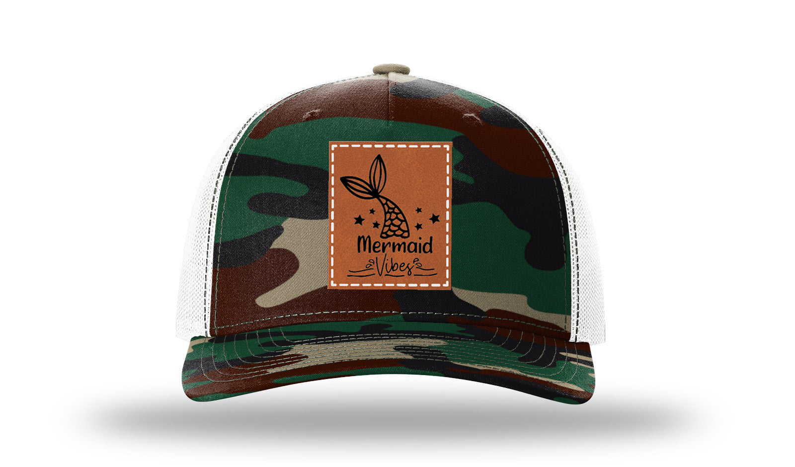 Greeen Camo / White