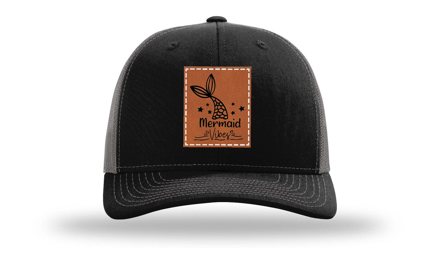 Be A Mermaid Leather Patch Richardson 112 Hat