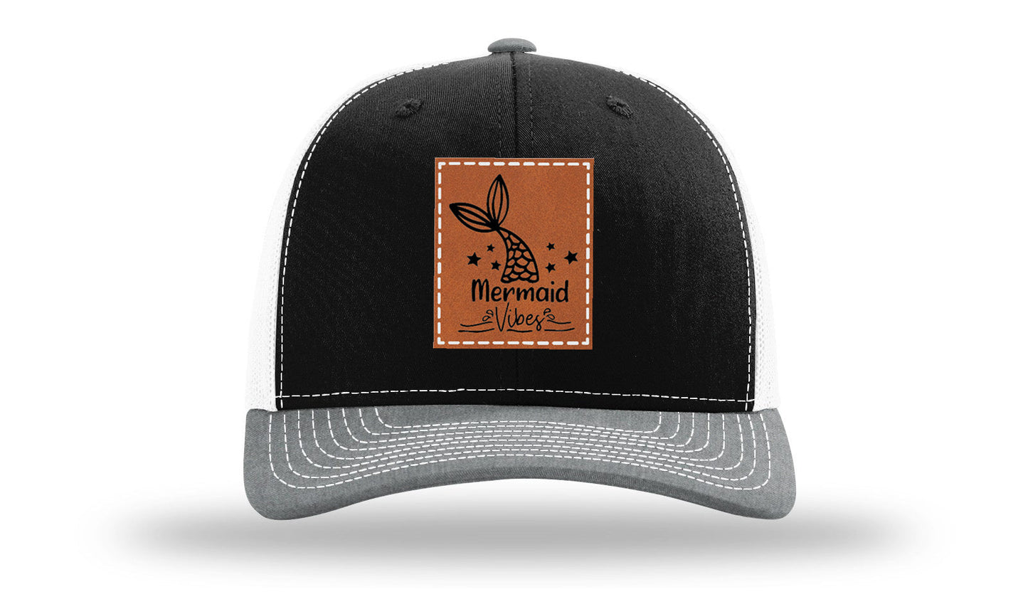 Be A Mermaid Leather Patch Richardson 112 Hat