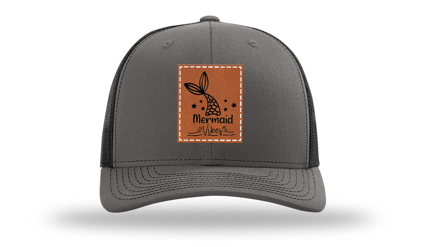 Be A Mermaid Leather Patch Richardson 112 Hat