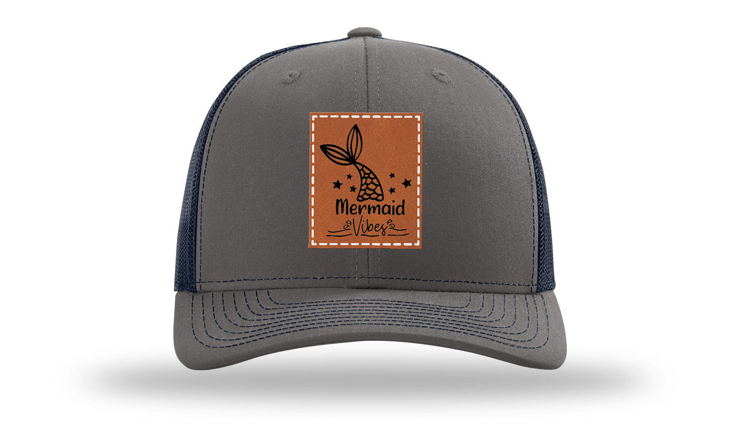 Be A Mermaid Leather Patch Richardson 112 Hat