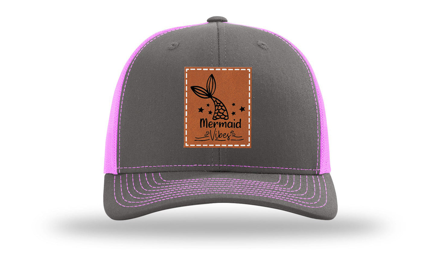 Be A Mermaid Leather Patch Richardson 112 Hat