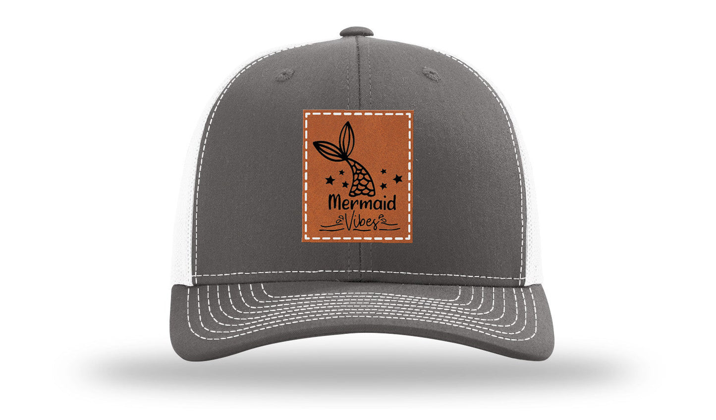 Be A Mermaid Leather Patch Richardson 112 Hat