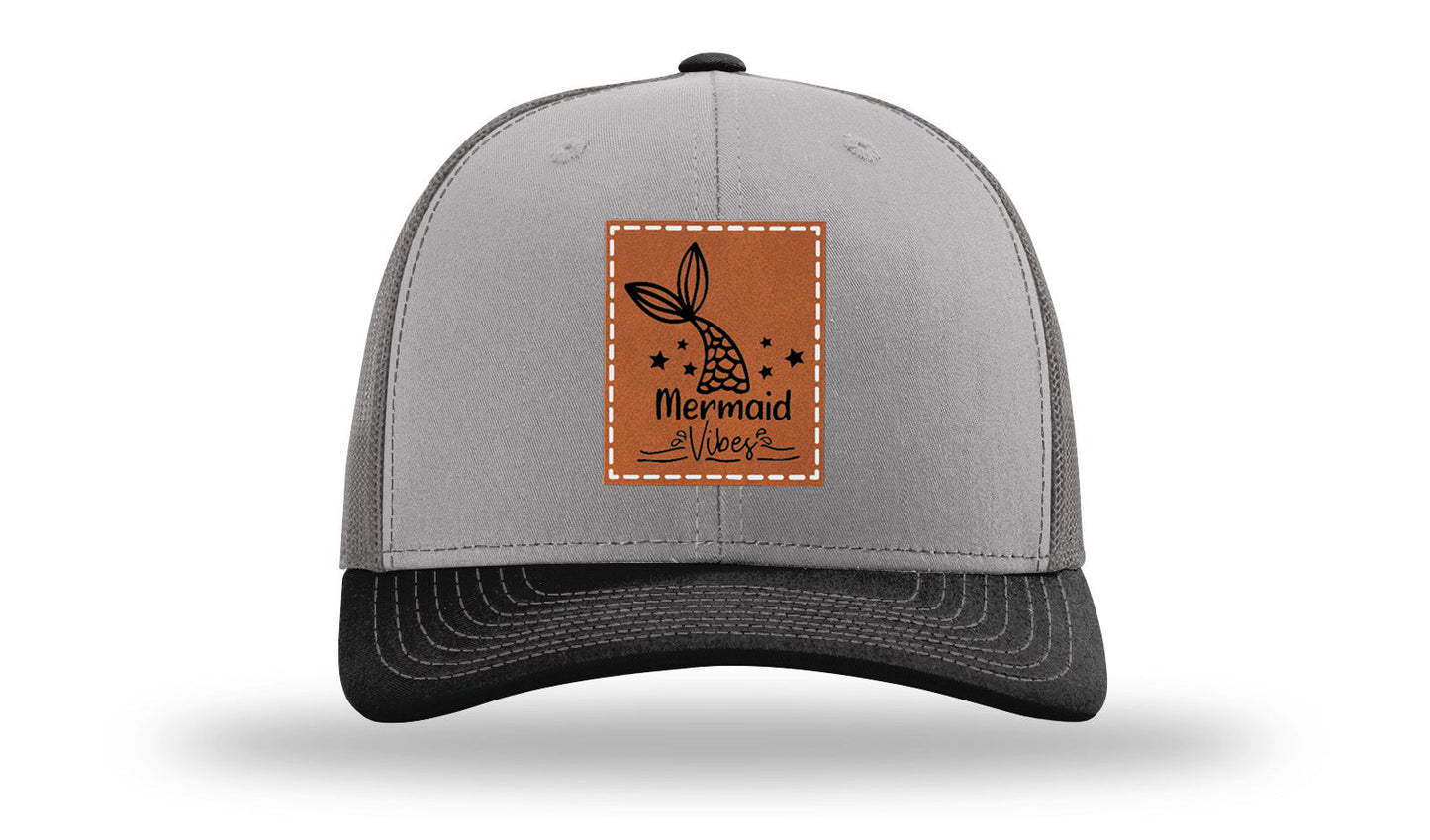 Be A Mermaid Leather Patch Richardson 112 Hat