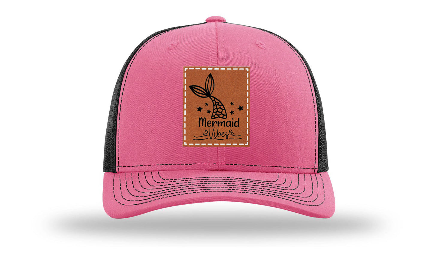 Be A Mermaid Leather Patch Richardson 112 Hat
