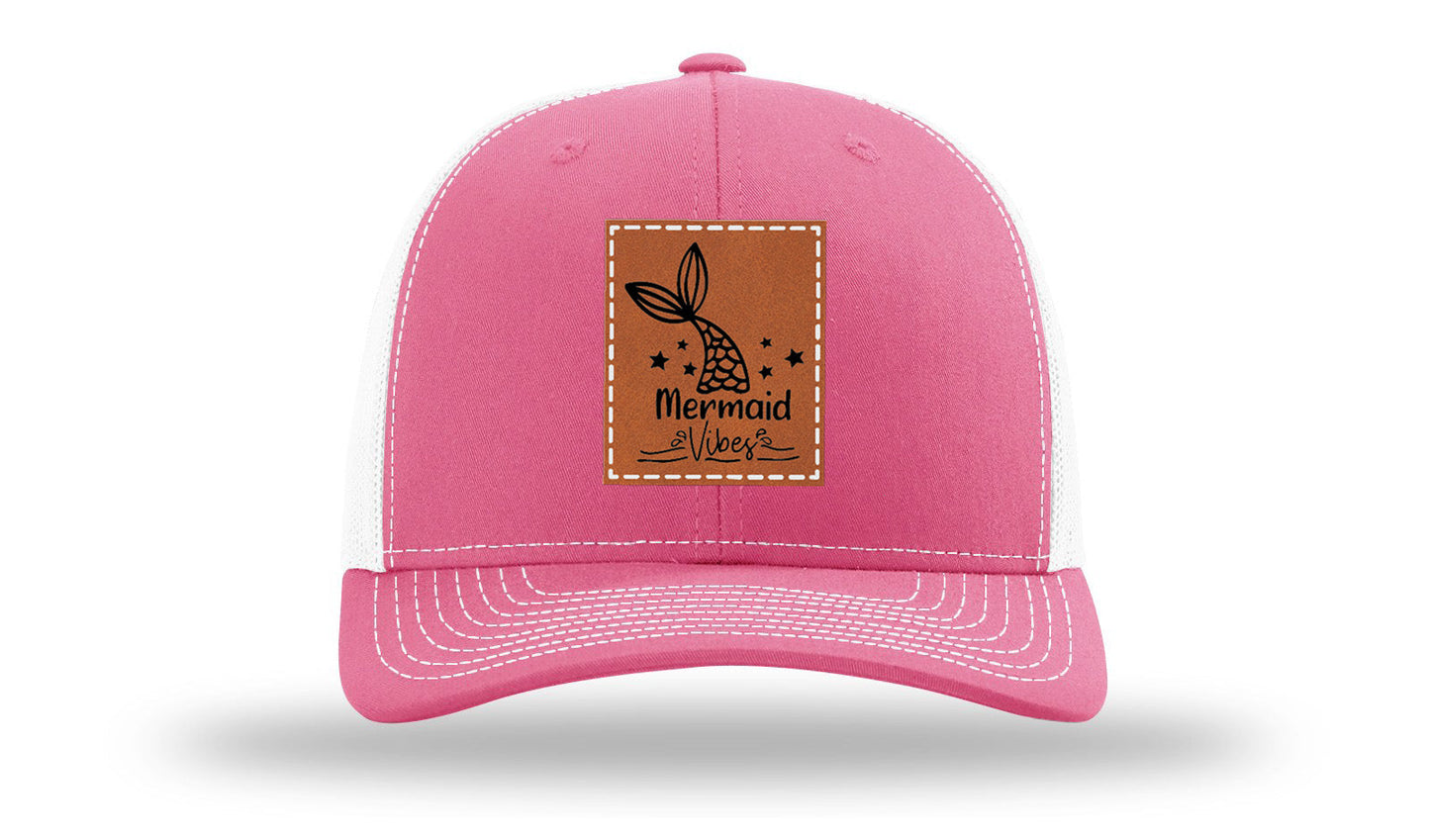 Be A Mermaid Leather Patch Richardson 112 Hat