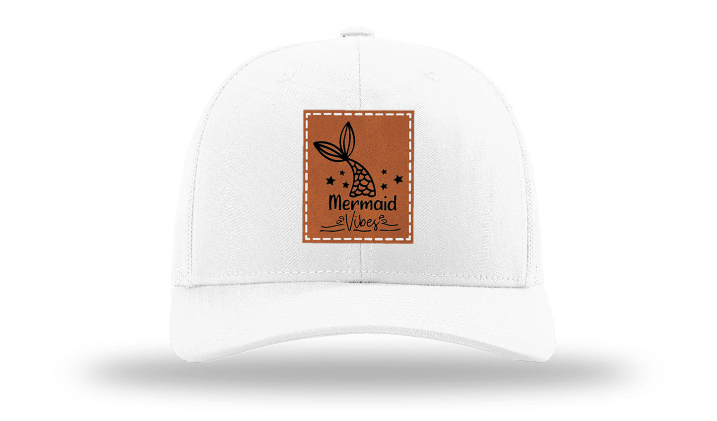 Be A Mermaid Leather Patch Richardson 112 Hat