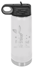 Load image into Gallery viewer, Mermaid Laser Engraved Water Bottle
