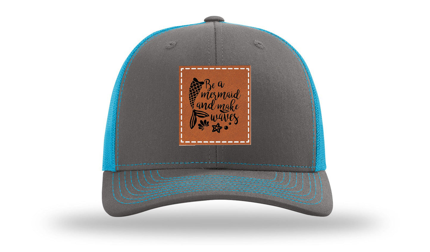 Mermaid Vibes Leather Patch Richardson 112 Hat