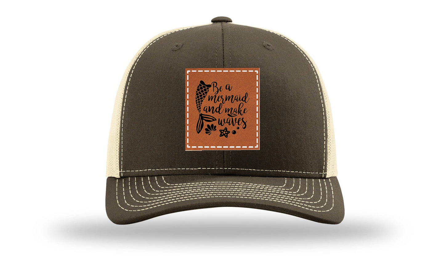 Mermaid Vibes Leather Patch Richardson 112 Hat