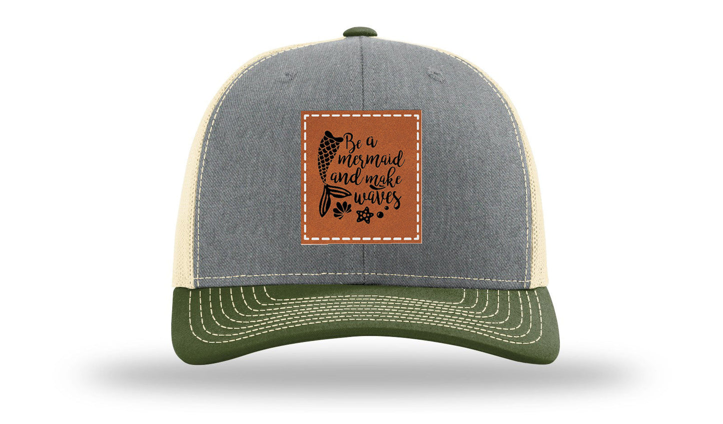 Mermaid Vibes Leather Patch Richardson 112 Hat